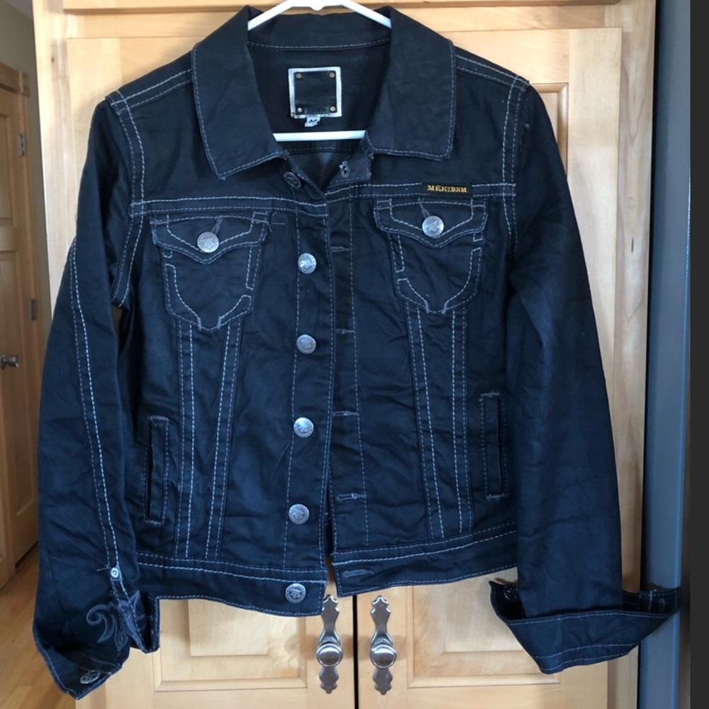 Worn Once! EUC MEK Black Denim Jacket